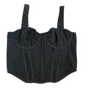 Anthropologie Black Corset Top